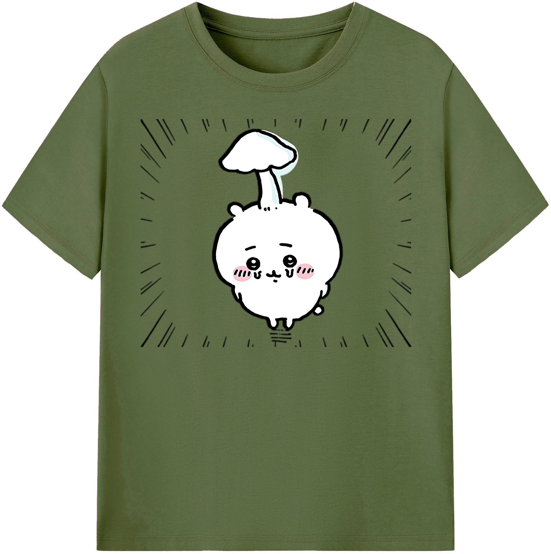 （画像用） ちいかわ ちいかわ Chii-kawa chiikawa 綿100％半袖Tシャツ（フロントプリント）